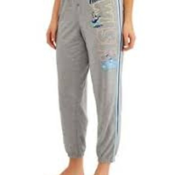 Disney Gray Make a Wish Alladin Jogger Pajama Bottoms NWOT Size S (4-6) - Picture 3 of 12